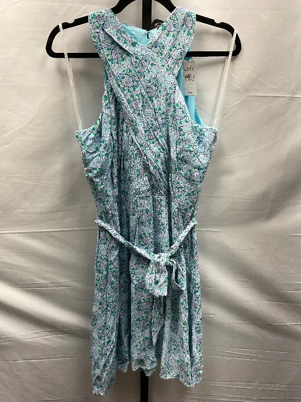 Overstock Floral Print Dress Casual Short Loft, Size S