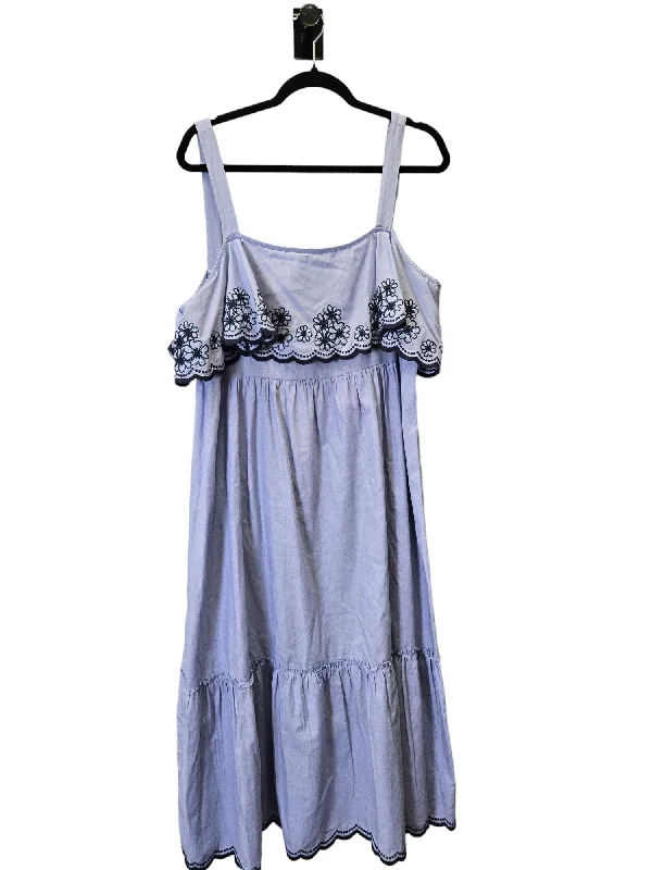 Deal Dash Purple Dress Casual Maxi Kate Spade, Size Xl