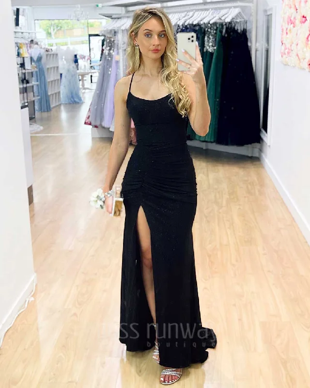 Incredible Offers Sharni Glitter Gown - Black