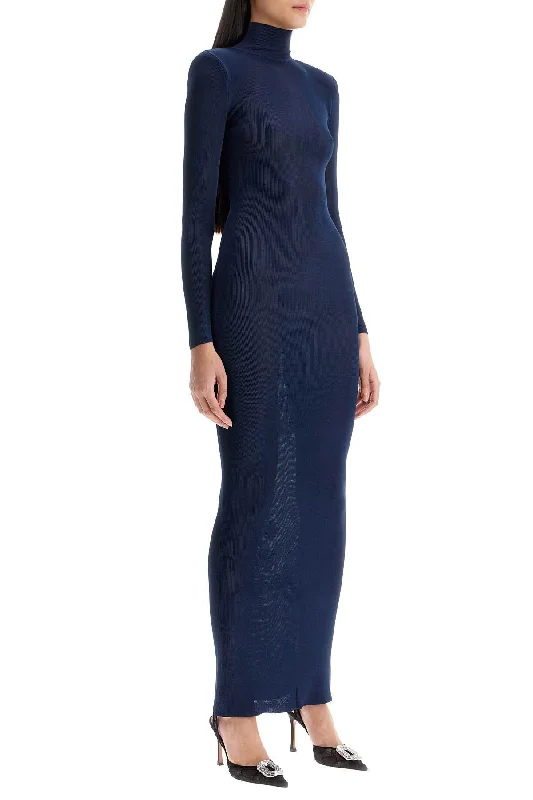 Holiday Sale Self Portrait Maxi Viscose Knit Dress In