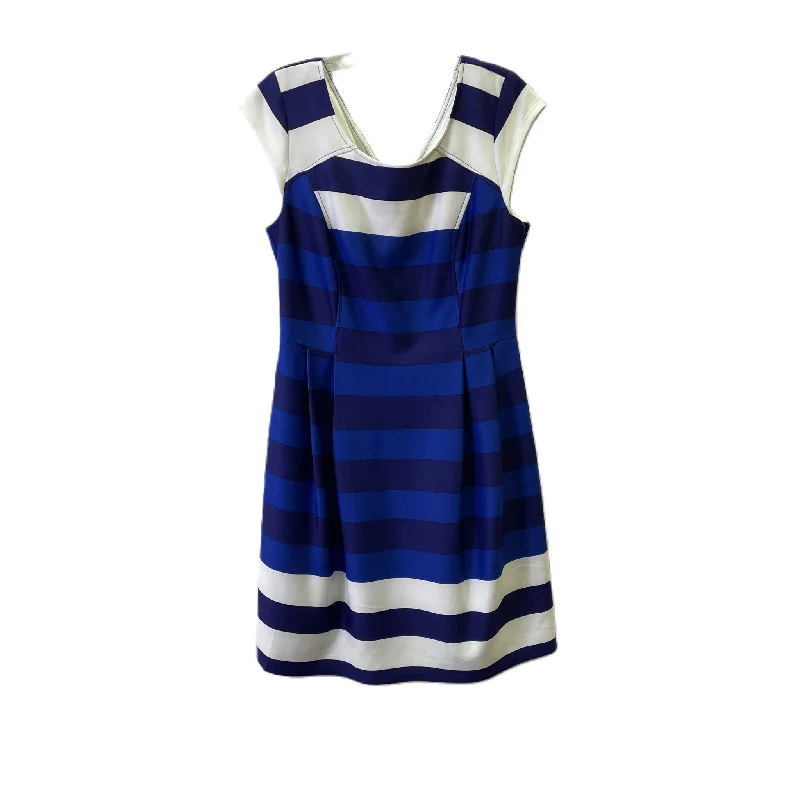 Special Offer Blue Dress Casual Short By Signature By Robbie Bee, Size: L