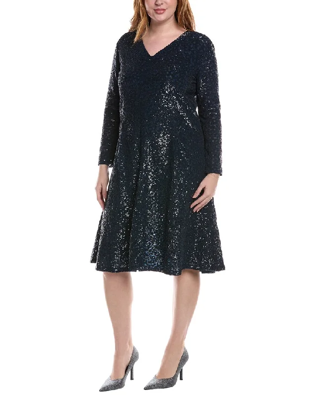 Daily Deals Michael Kors Collection Sequin Flare Midi Dress
