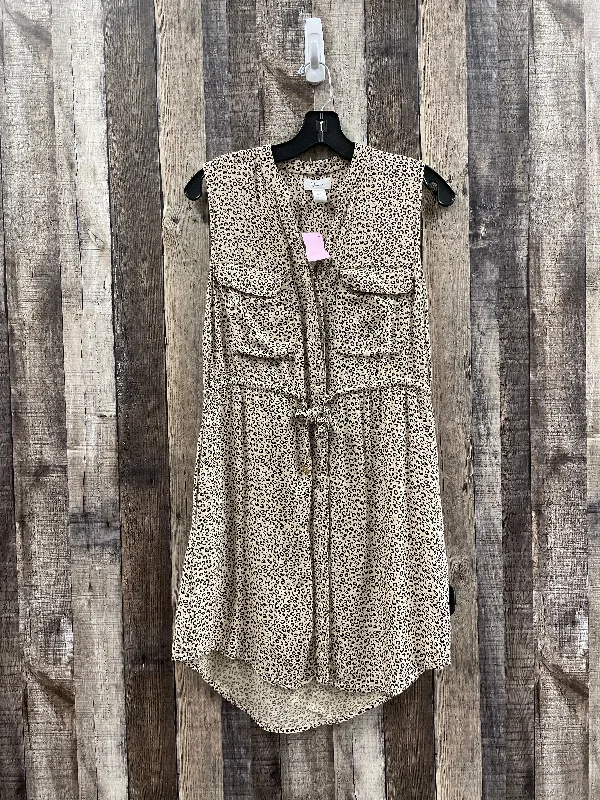 Act Now Animal Print Dress Casual Short Japna, Size M