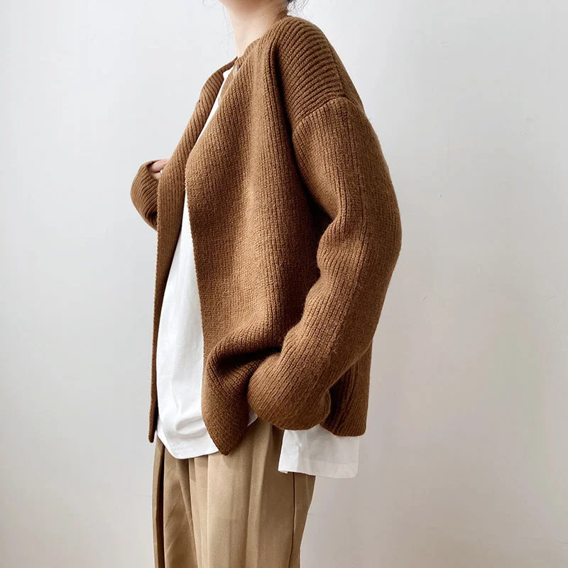 Special Price Awakecrm Christmas Gift Chic Two Buttons Women's Sweater Jumpers Elegant Solid Open Stitch Knitwear Female Knitted Cardigans Autumn Winter Special Price Awakecrm Christmas Gift Chic Two Buttons Women's Sweater Jumpers Elegant Solid Open Stitch Knitwear Female Knitted Cardigans Autumn Winter