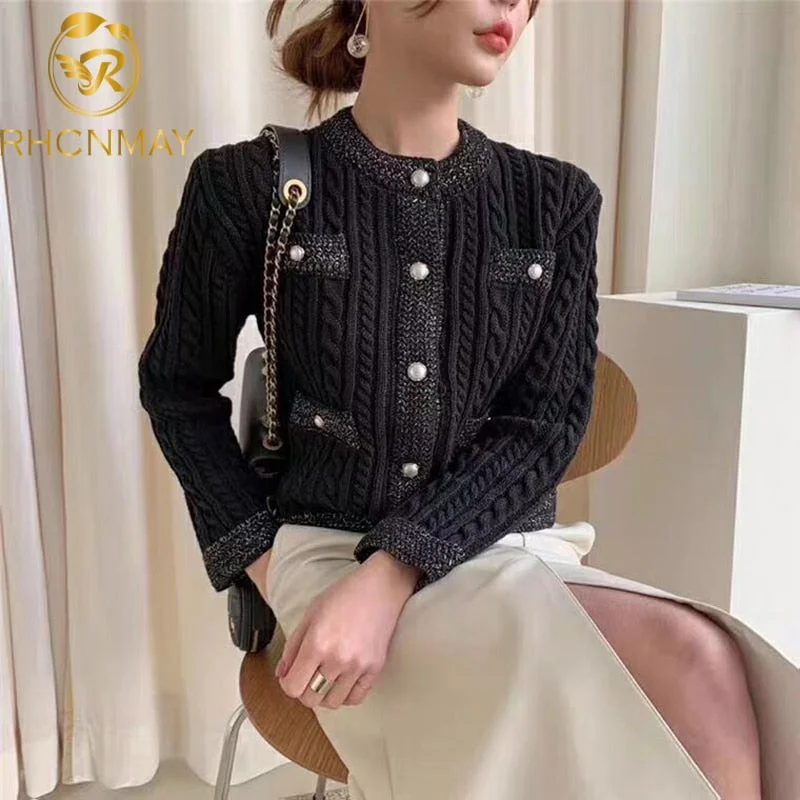 Limited Availability Awakecrm Christmas Gift Elegant Women O-neck Knitted Cardigans Single-breasted Slim Twisted Sweater Female Autumn O-neck Outwear Tops Limited Availability Awakecrm Christmas Gift Elegant Women O-neck Knitted Cardigans Single-breasted Slim Twisted Sweater Female Autumn O-neck Outwear Tops