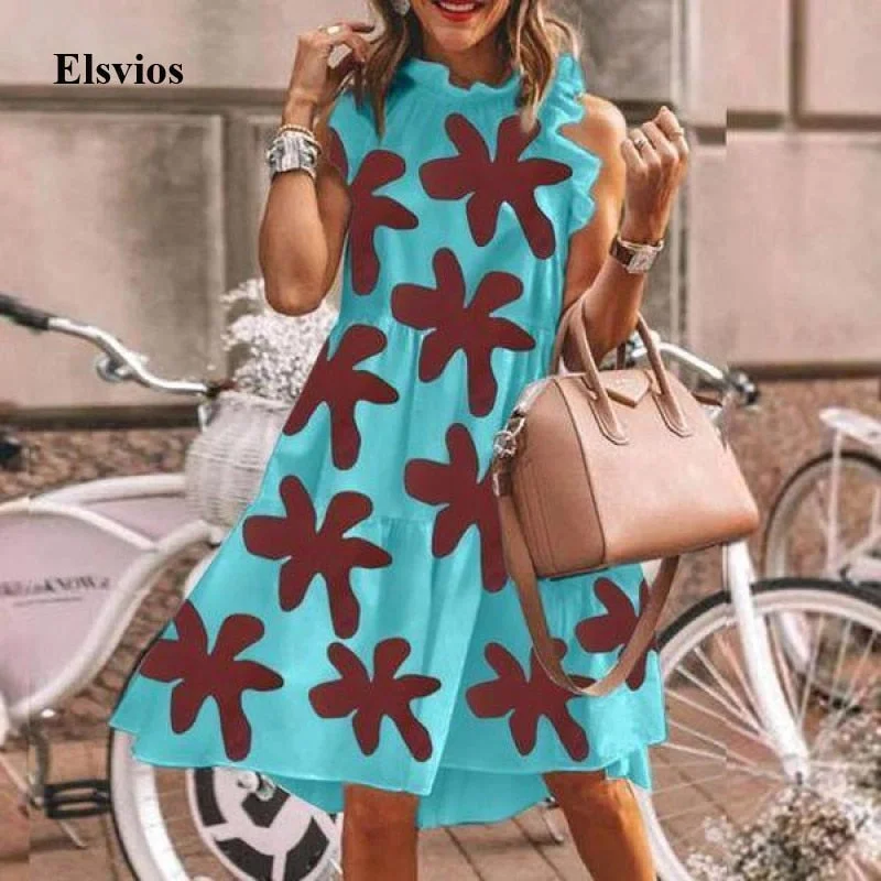 Super Sale Elegant Butterfly Sleeveless Mini Dress Summer Colorful Dot Print Women Beach Sundress Retro Casual O-Neck Party Dress Vestidos Super Sale Elegant Butterfly Sleeveless Mini Dress Summer Colorful Dot Print Women Beach Sundress Retro Casual O-Neck Party Dress Vestidos