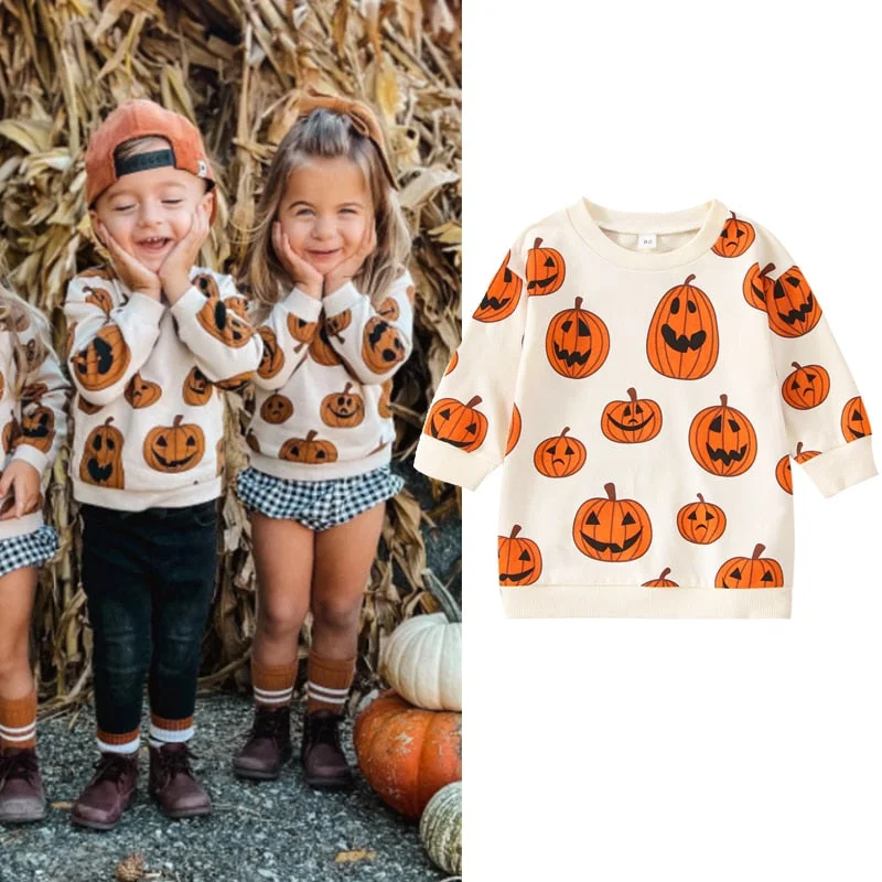 Year-End Sale Halloween Awakecrm Lioraitiin 1-5Years Toddler Girls Boys Halloween Sweatshirt T Shirts Long Sleeve Pullover Pumpkin Halloween Outwear Year-End Sale Halloween Awakecrm Lioraitiin 1-5Years Toddler Girls Boys Halloween Sweatshirt T Shirts Long Sleeve Pullover Pumpkin Halloween Outwear