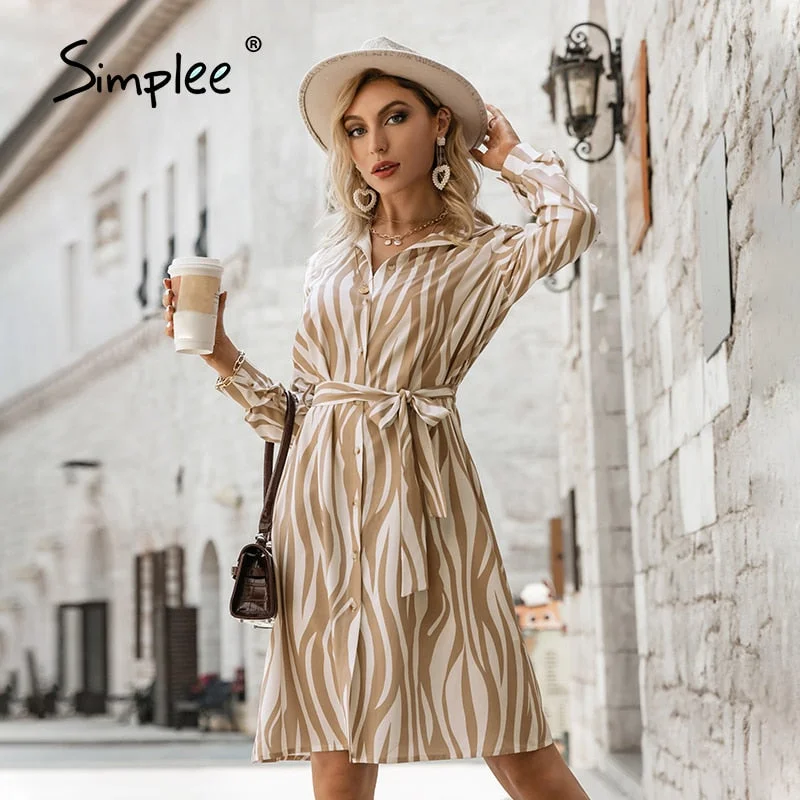 Grand Opening Sale Simplee Shirt Collar Straight Office Ladies Belt Dress Lace Up Stripes Women Midi Dress Full Regular Sleeves Female Casual Dress Grand Opening Sale Simplee Shirt Collar Straight Office Ladies Belt Dress Lace Up Stripes Women Midi Dress Full Regular Sleeves Female Casual Dress