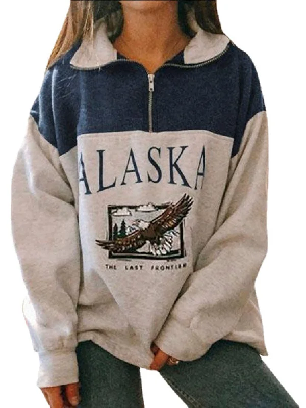 Deal Frenzy Awakecrm Women Sweatshirt Oversized Letter Alaska Fashion Vintage POLO Collar Casual Pullovers Long Sleeves Winter Warm Fleece Cotton Deal Frenzy Awakecrm Women Sweatshirt Oversized Letter Alaska Fashion Vintage POLO Collar Casual Pullovers Long Sleeves Winter Warm Fleece Cotton