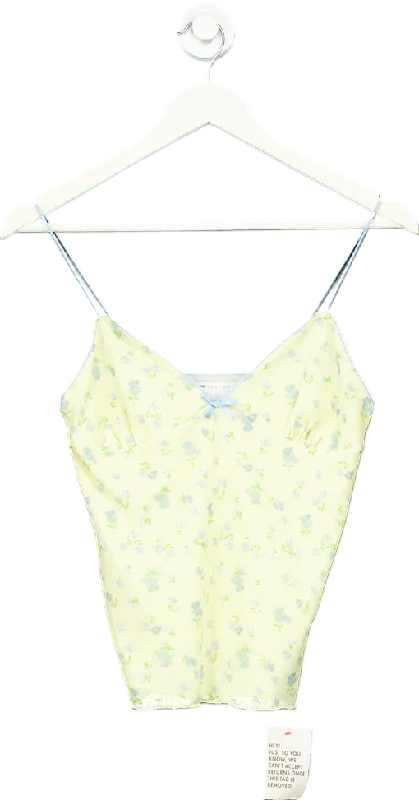 Limited Stock ASOS Design Yellow Floral Camisole Top UK 8
