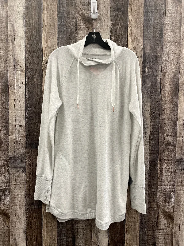 The Best Prices Athletic Top Long Sleeve Collar By Tek Gear  Size: L