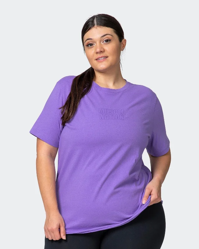 Special Discount Classic Regular Fit Vintage Tee - Washed Aster Purple