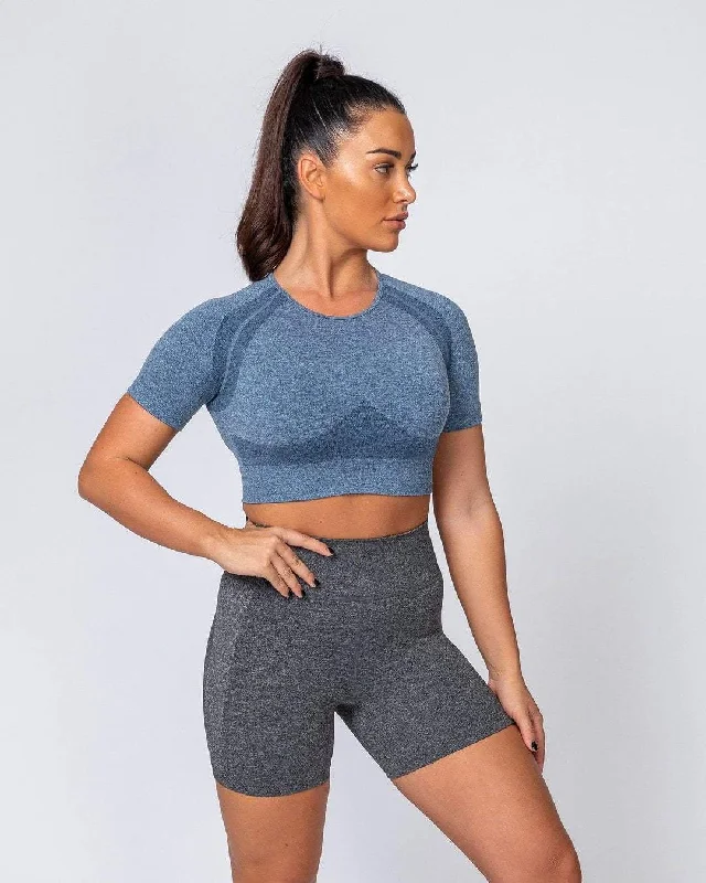 Final Markdown Classic Seamless Tee - Navy Marl