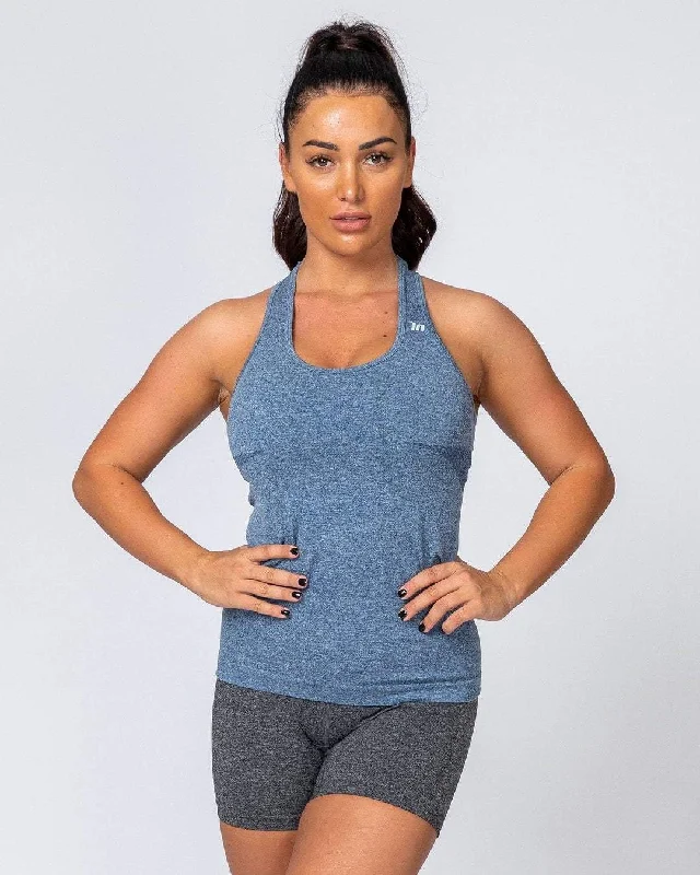 New Markdowns Comfort Seamless Tank - Navy Marl