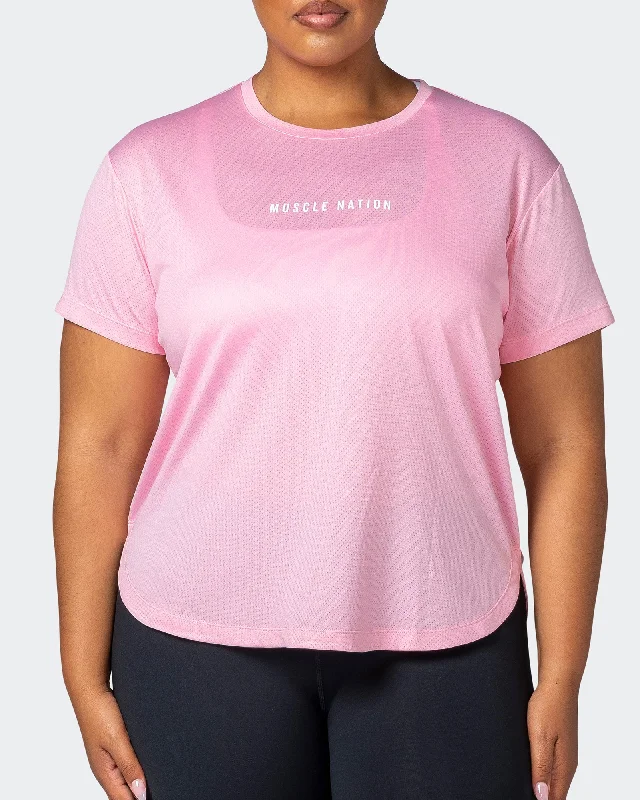 Closeout Limitless Training Tee - Strawberry Pink