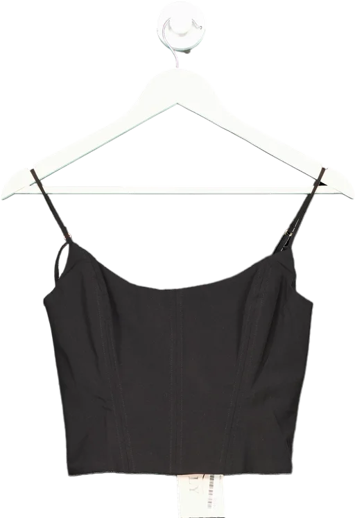 Inventory Reduction Oh Polly Black Corset Top UK 6