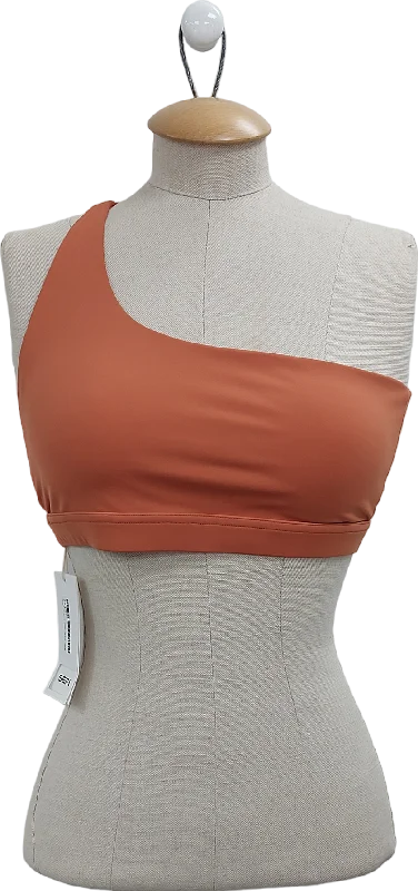 Limited Availability Sefi Orange Asymmetric Sports Bra UK M