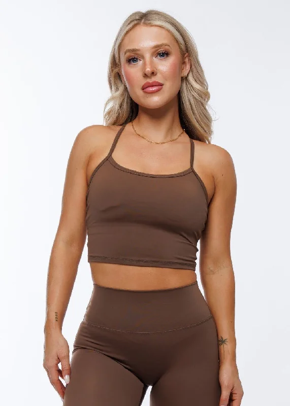 Unbeatable Prices Vantage Cropped Tank - Chocolate