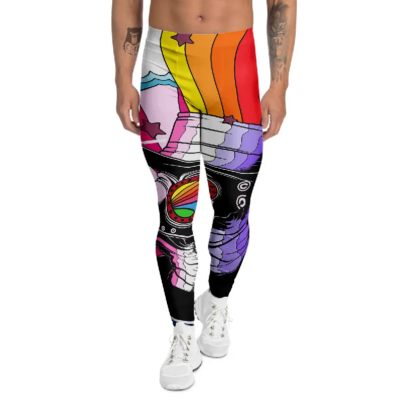 Unmissable Offer Hippie Plague Doctor Colorful Print Men's Leggings