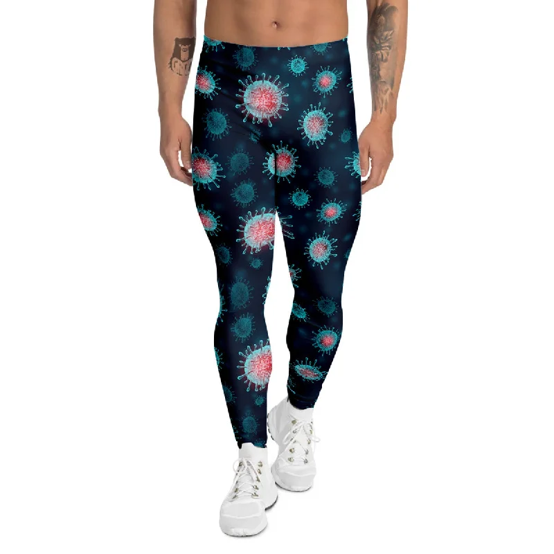 Discount Days Infection Virus Print Pattern Men's Leggings