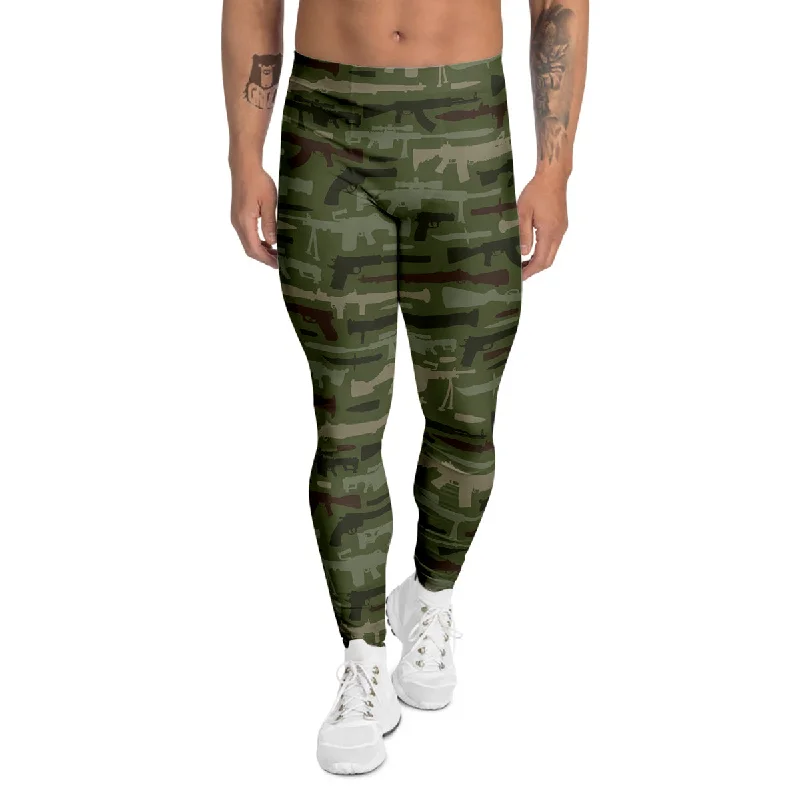 Price Drop Military Gun Camo Print Men's Leggings