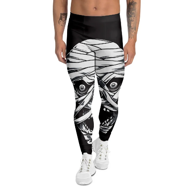 Stock Clearance Mummy Head Print Men's Leggings
