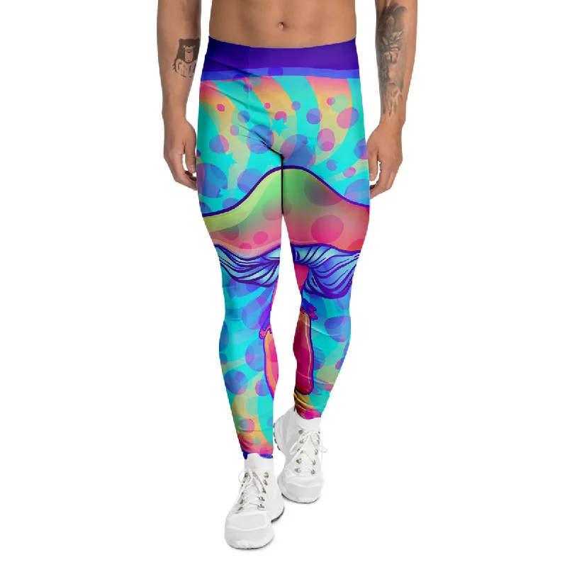 Price Rollback Mushrooms Psychedelic Print Men's Leggings