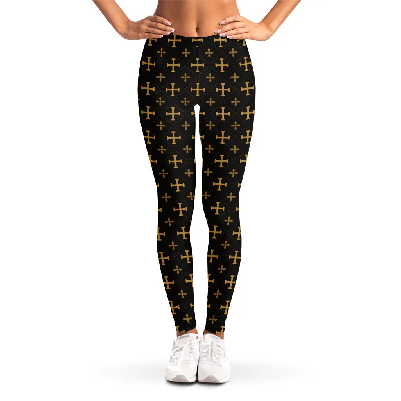 Online Exclusive Orthodox Christian Pattern Print Women's Leggings