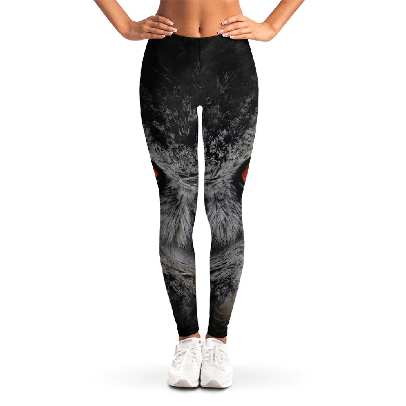 Price Drop Owl Eyes Print Women's Leggings