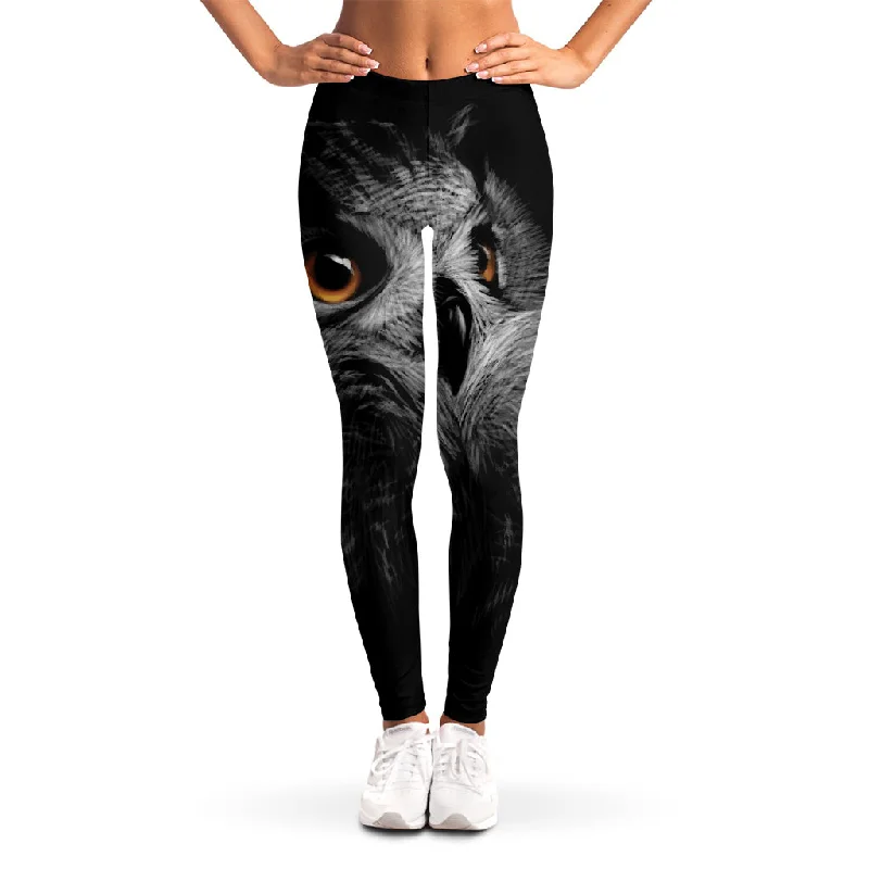 Unmissable Offer Owl Portrait Print Women's Leggings