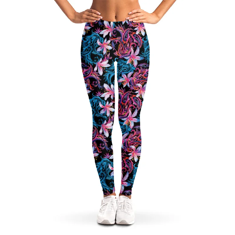 Weekend Special Paisley And Floral Pattern Print Women's Leggings