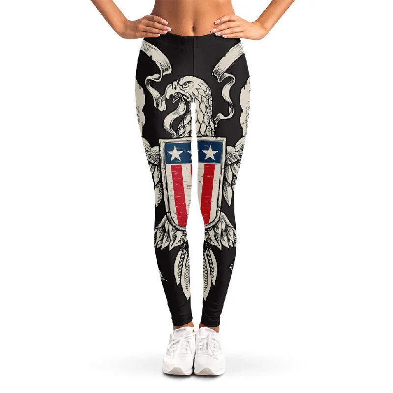 Unbeatable Prices Patriotic USA Eagle Print Women's Leggings