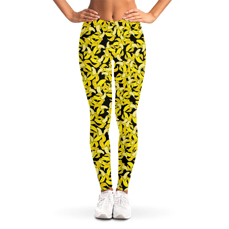 Online Only Peeled Banana Pattern Print Women's Leggings