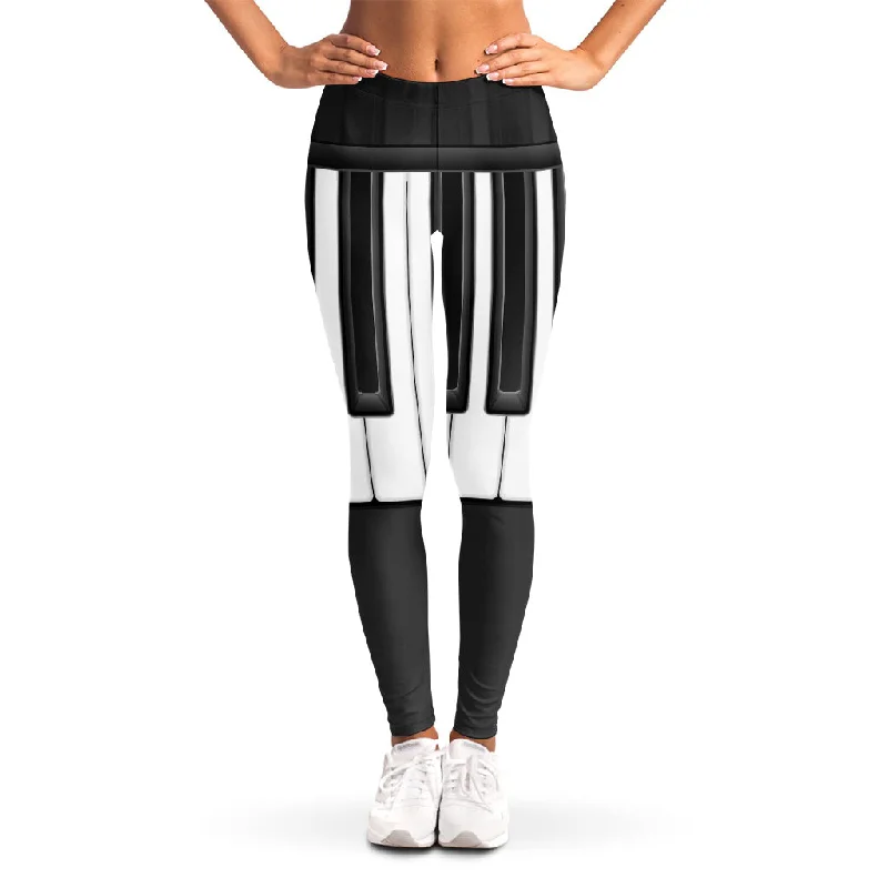 Bonus Savings Piano Keyboard Print Women's Leggings