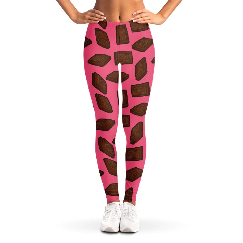 Fantastic Offers Pieces of Chocolate Pattern Print Women's Leggings