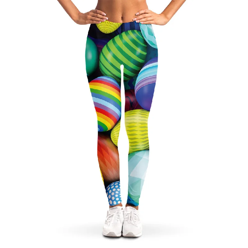 Epic Deals Pile Of Colorful Easter Eggs Print Women's Leggings