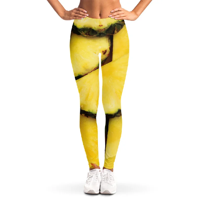 Price Fest Pineapple Slices Print Women's Leggings