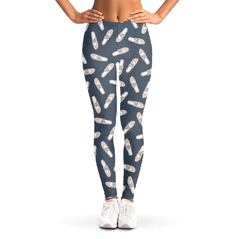 Huge Savings Pink Ballet Shoes Pattern Print Women's Leggings