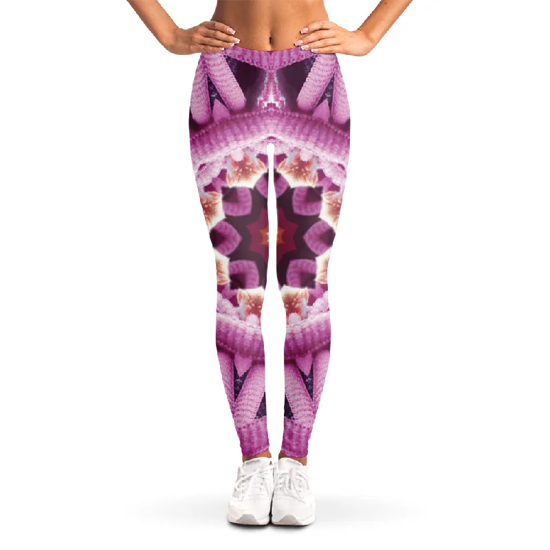 Holiday Sale Pink Kaleidoscope Print Women's Leggings
