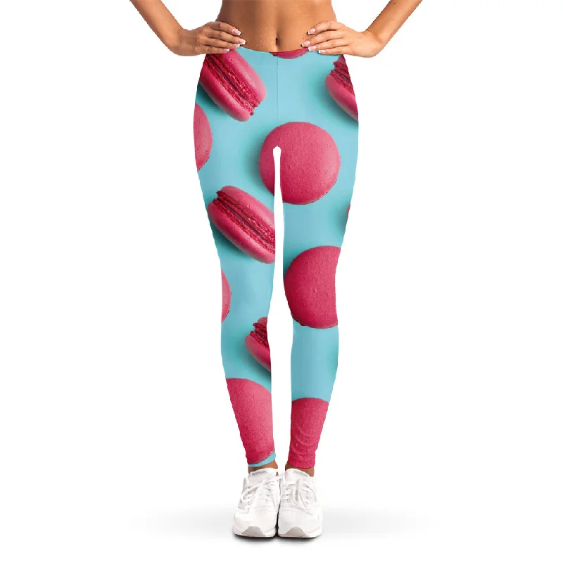 Value Deals Pink Macarons Print Women's Leggings