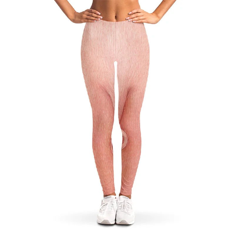 Reduced Prices Pink Pig Tail Print Women's Leggings