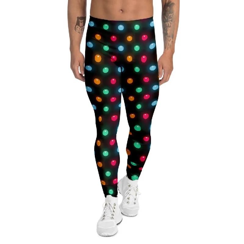 Warehouse Sale Polka Dot Light Print Men's Leggings