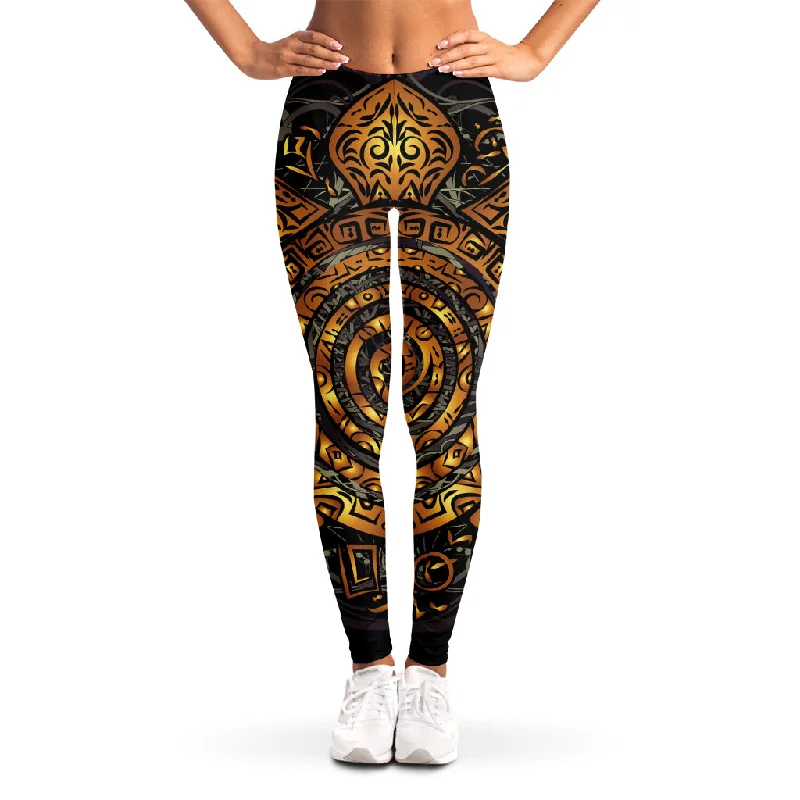 New Arrival Polynesian Sea Turtle Print Women's Leggings
