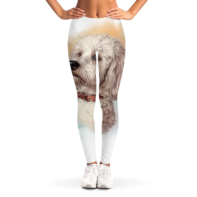 Value Deals Poodle Portrait Print Women's Leggings