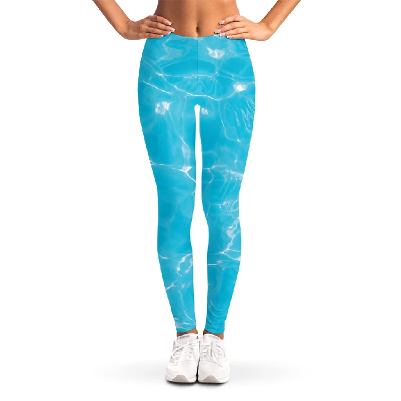 Time-Limited Offer Pool Water Surface Print Women's Leggings