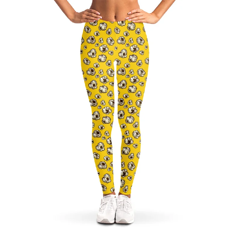 Special Discount Popcorn Pattern Print Women's Leggings