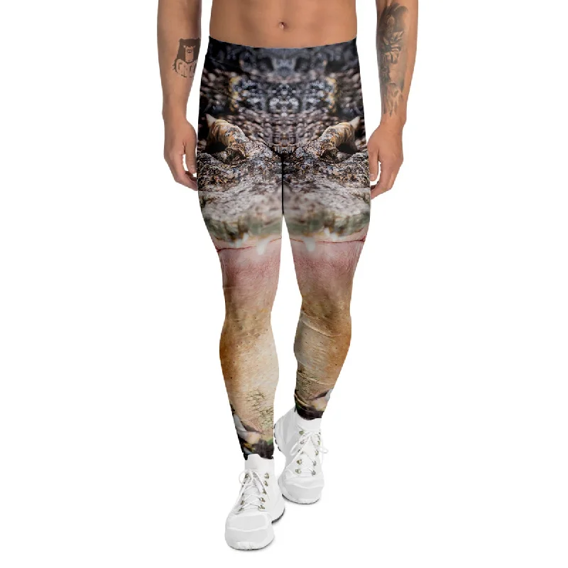Today’s Special Portrait Crocodile Print Men's Leggings
