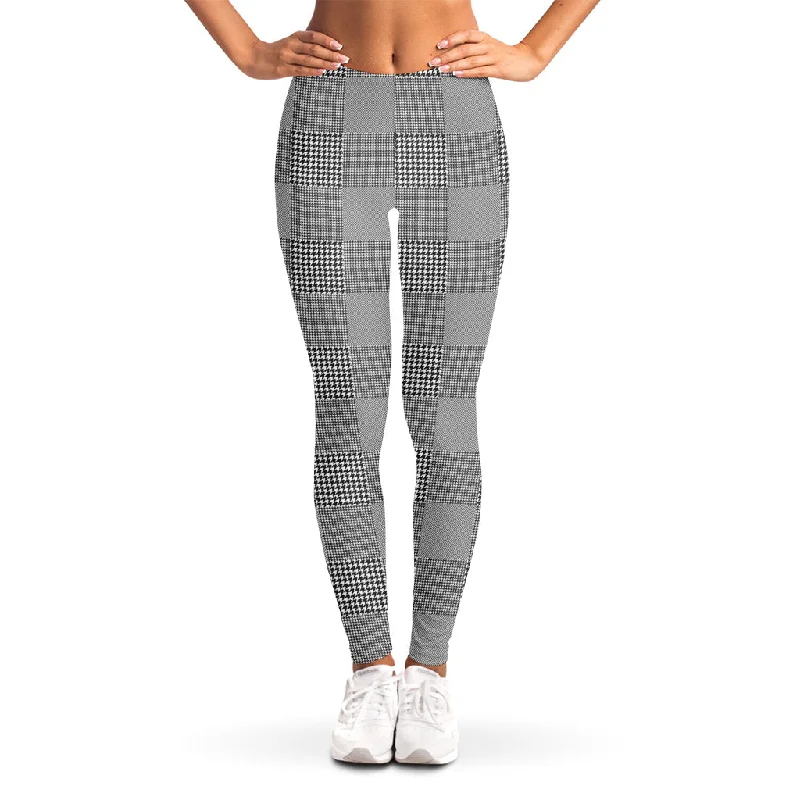 Online Only Prince of Wales Check Pattern Print Women's Leggings