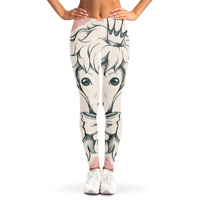 Massive Deals Princess Poodle Print Women's Leggings