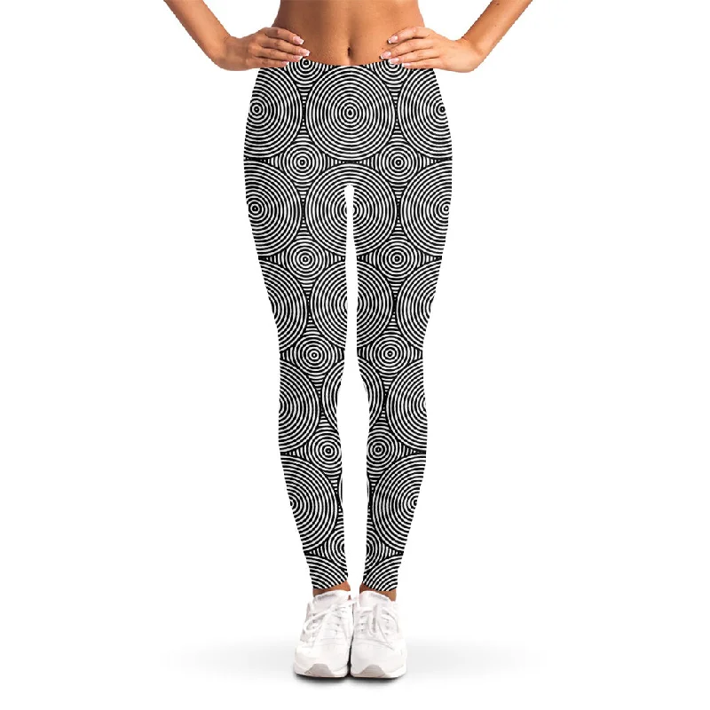 Early Access Psychedelic Circle Pattern Print Women's Leggings